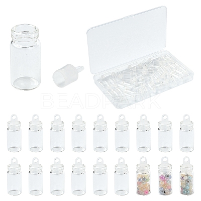 50Pcs Glass Bottles AJEW-YW0001-30-1