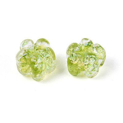 Handmade Foil Lampwork Beads Strands FOIL-T008-06G-1