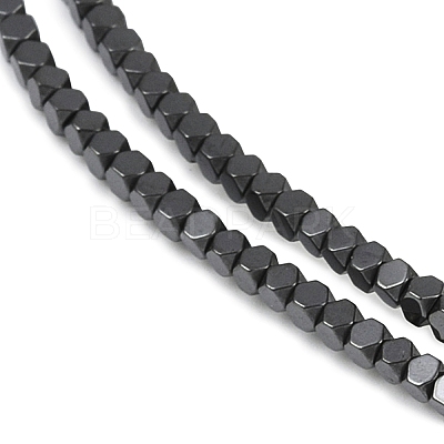 Electroplate Non-magnetic Synthetic Hematite Beads Strands G-I175-09D-1