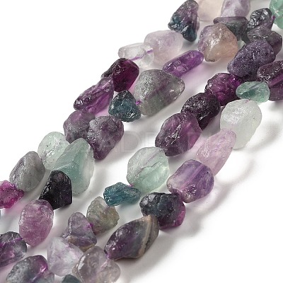 Raw Rough Natural Fluorite Beads Strands G-I283-G02-02-1