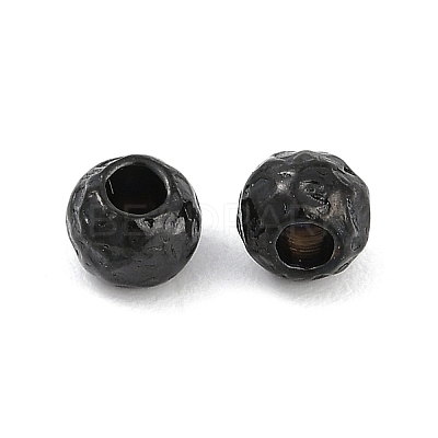 Textured 316 Surgical Stainless Steel Beads STAS-M106-01B-EB-1