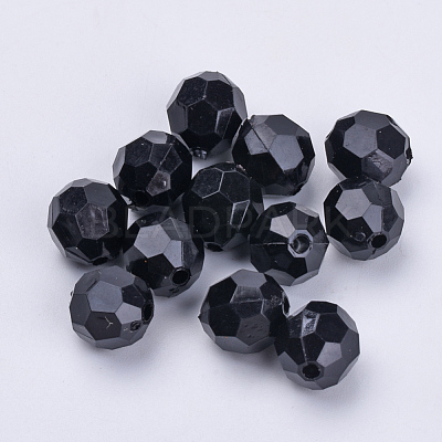 Acrylic Beads TACR-Q257-6mm-V72-1