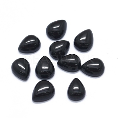 Natural Obsidian Cabochons G-O175-22-10-1