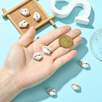 8Pcs Handmade Porcelain Beads PORC-CJ0001-32-1