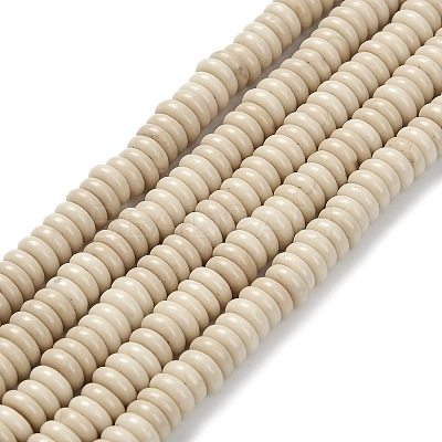 Natural Fossil Beads Strands G-Q159-B34-01-1