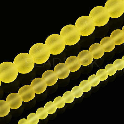 Transparent Glass Beads Strands X-GLAA-T032-T6mm-MD12-1