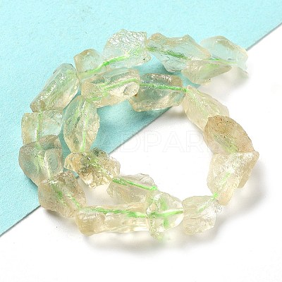 Raw Rough Natural Topaz Beads Strands G-P528-B02-02-1