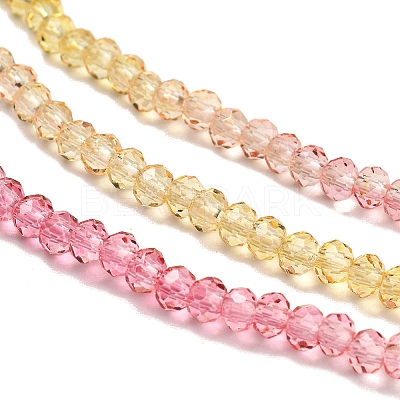 Transparent Painted Glass Beads Strands DGLA-A034-T1mm-A07-1
