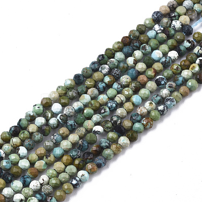 Natural Green Turquoise Beads Strands X1-G-N328-001A-1