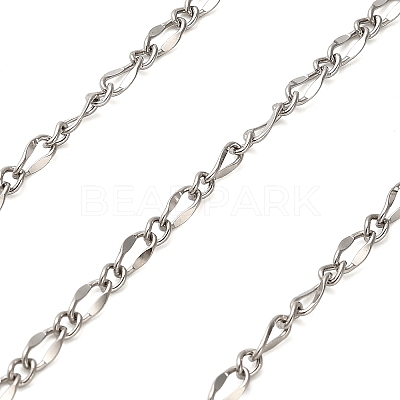 304 Stainless Steel Twisted Dapped Chains CHS-A016-29P-A-1