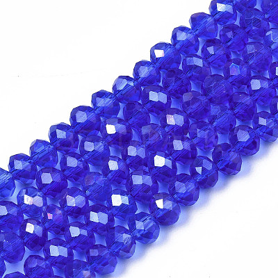 Electroplate Glass Beads Strands LS-EGLA-A034-T10mm-B27-1