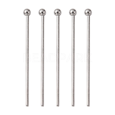Tarnish Resistant 304 Stainless Steel Ball Head pins STAS-N017-02-25mm-1