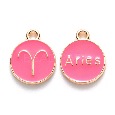 Alloy Enamel Pendants ENAM-S124-01A-03A-1