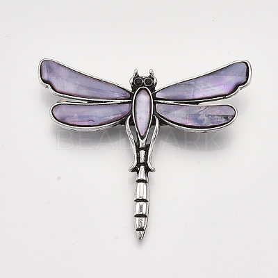 Freshwater Shell Brooches/Pendants SHEL-S275-39F-1