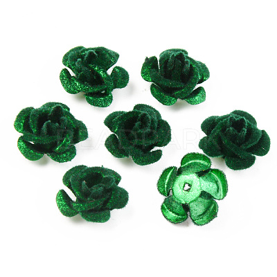 Flocky Aluminum Beads FALUM-S001-001G-1