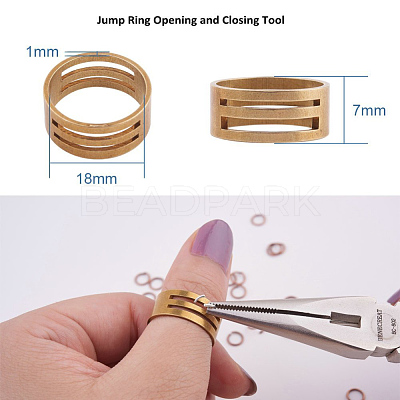 PandaHall Elite Iron Open Jump Rings IFIN-PH0023-16-6mm-1