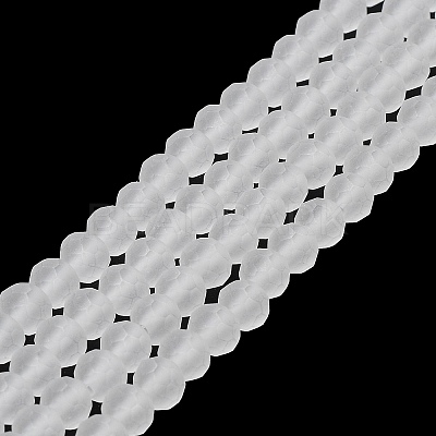 Transparent Glass Beads Strands EGLA-A034-T8mm-MD19-1