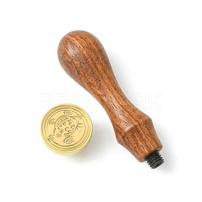 DIY Wood Wax Seal Stamp AJEW-WH0131-217-1