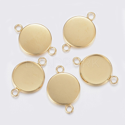 304 Stainless Steel Cabochon Connector Settings X-STAS-F160-47G-01-1