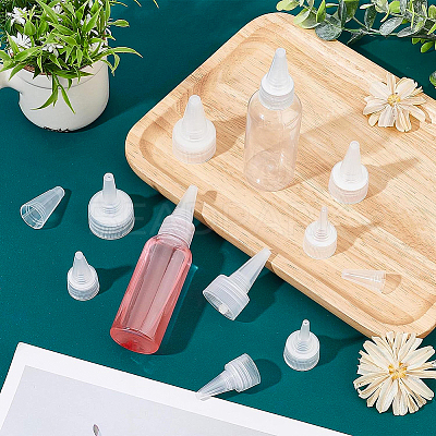 48Pcs 4 Style PP Plastic Bottle Replacement Caps KY-BC0001-24-1