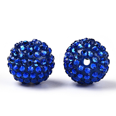 Transparent Resin Rhinestone Graduated Beads RESI-S314-12x14-13-1