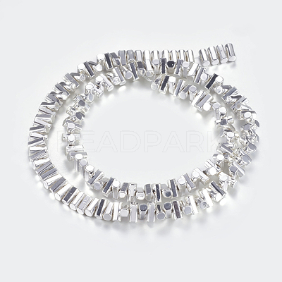 Non-magnetic Synthetic Hematite Beads Strands G-P338-24A-3x6mm-S-1