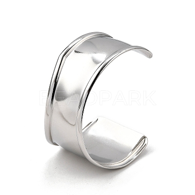 304 Stainless Steel Cuff Bangles BJEW-Z127-01P-1