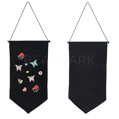 2Pcs Cotton Wall Hanging Brooch Organizer Storage AJEW-CP0010-43A-1