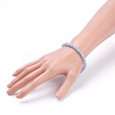 Natural Gemstone Stretch Bracelets BJEW-JB03738-1