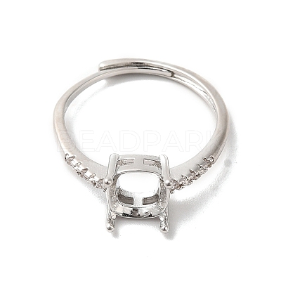 Adjustable Alloy Pad Ring Settings KK-C022-01A-P-1