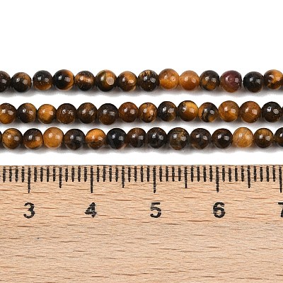 Natural Tiger Eye Beads Strands G-S259-21-3mm-1