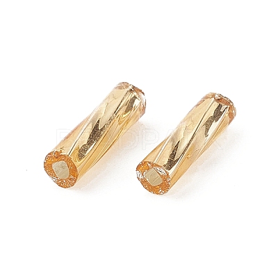 Glass Twist Bugles Seed Beads X-TTSDB6MM22-1