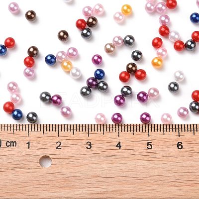 Imitation Pearl Acrylic Beads OACR-S011-4mm-ZM-1