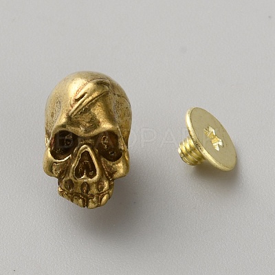 Halloween Theme Brass Decorative Rivets KK-WH0101-033AB-1