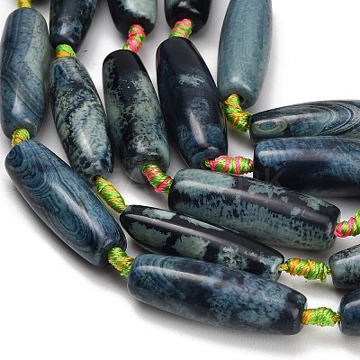 Natural Fire Crackle Agate Beads Strands GG-CBAB0A6-01-1