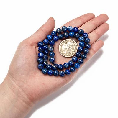 Natural Lapis Lazuli Bead Strands G-G953-01-8mm-1