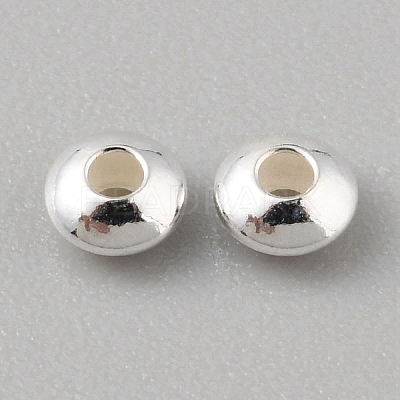 925 Sterling Silver Spacer Beads STER-WH0015-01A-S-1