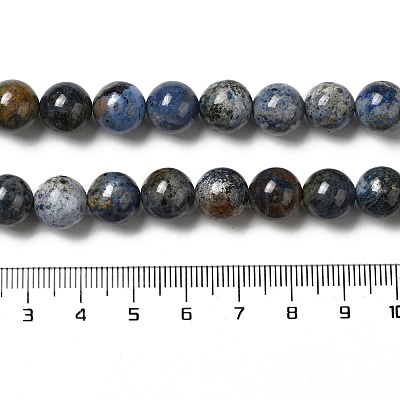 Natural Dumortierite Quartz Beads Strands G-H298-A06-04-1