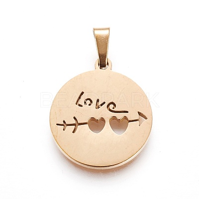 304 Stainless Steel Pendants STAS-P234-12G-1