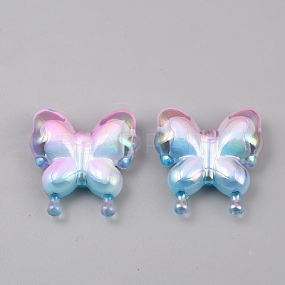 Transparent Acrylic Beads MACR-WH0010-45-1