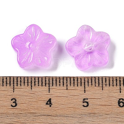 Baking Paint Glass Beads GLAA-S202-06E-1