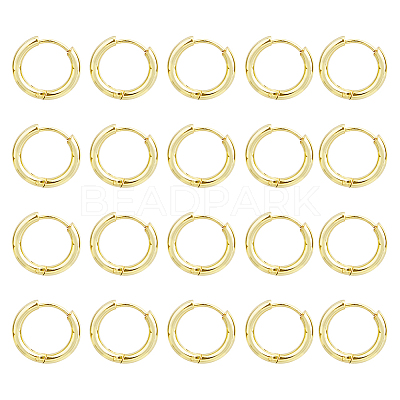 20Pcs Stainless Steel Huggie Hoop Earrings EJEW-DC0001-31-1