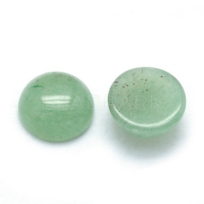 Natural Green Aventurine Cabochons X-G-P393-R15-10mm-1