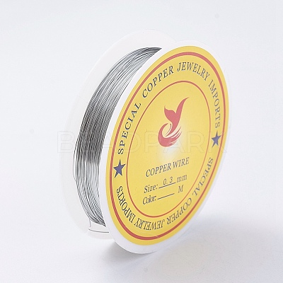 Round Copper Jewelry Wire X-CWIR-S002-0.3mm-01-1