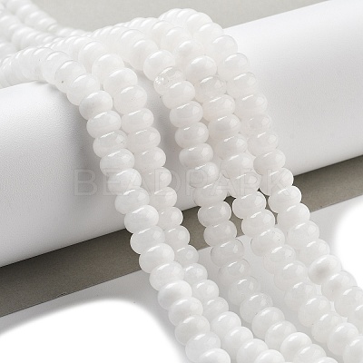 Natural White Jade Beads Strands G-E507-01M-1