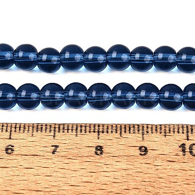 Transparent Glass Beads Strands X-GLAA-T032-T6mm-28-1