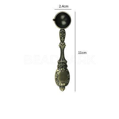 Brass Handle Wax Sealing Stamp Melting Spoon PW-WG90433-01-1