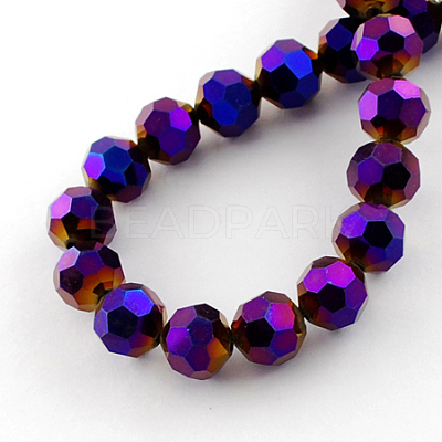 Electroplate Glass Bead Strands LS-EGLA-R042-8mm-02-1