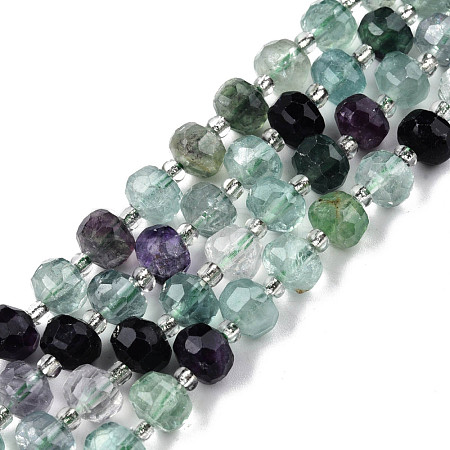 Natural Fluorite Beads Strands G-N327-08U-1