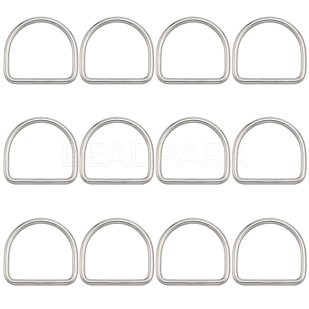 304 Stainless Steel D Rings STAS-CP0001-05D-1